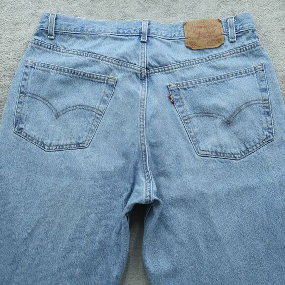 Levi's 550 VTG Jeans Mens Size-38 (36x34 Actual) Blue Relaxed Tapered Stained - Picture 14 of 16